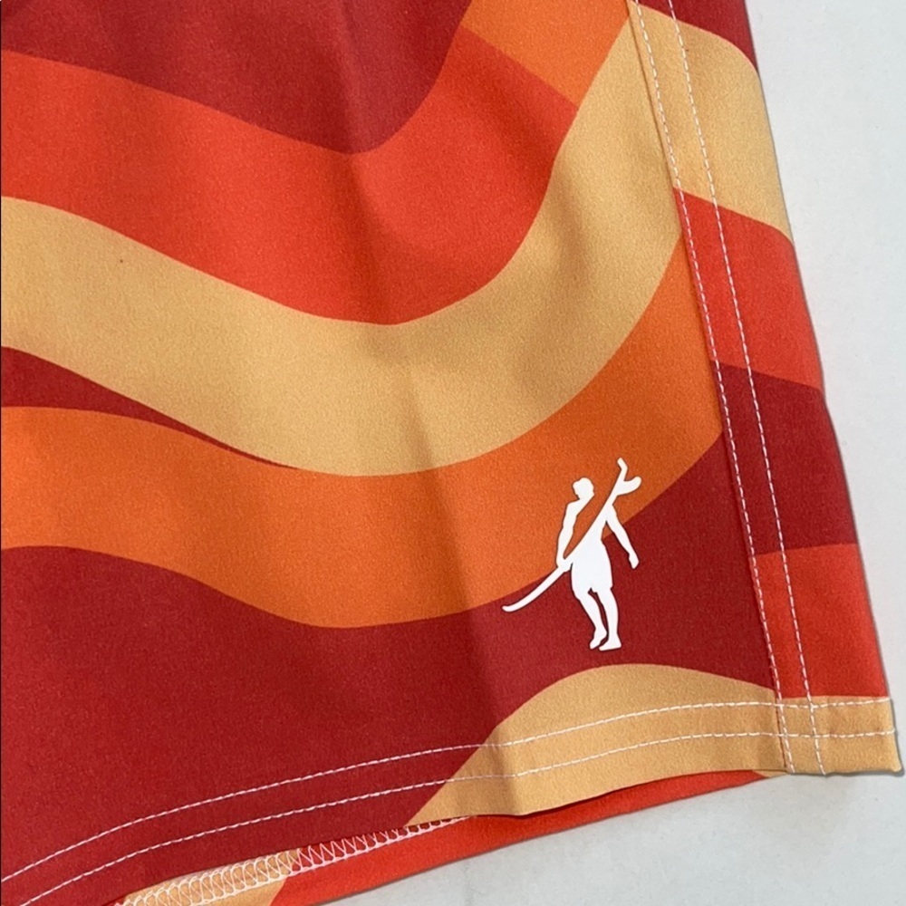 Orange Yellow Toes on the Nose Swim Trunks Size S - Picture 2 of 8
